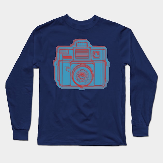 ISSF Society6 logo BLUERED Long Sleeve T-Shirt by istillshootfilm